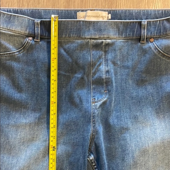 Soft Surroundings Women Relaxed Fit Pull On Blue Jeans 2X Stretch Contemporary - Picture 12 of 15